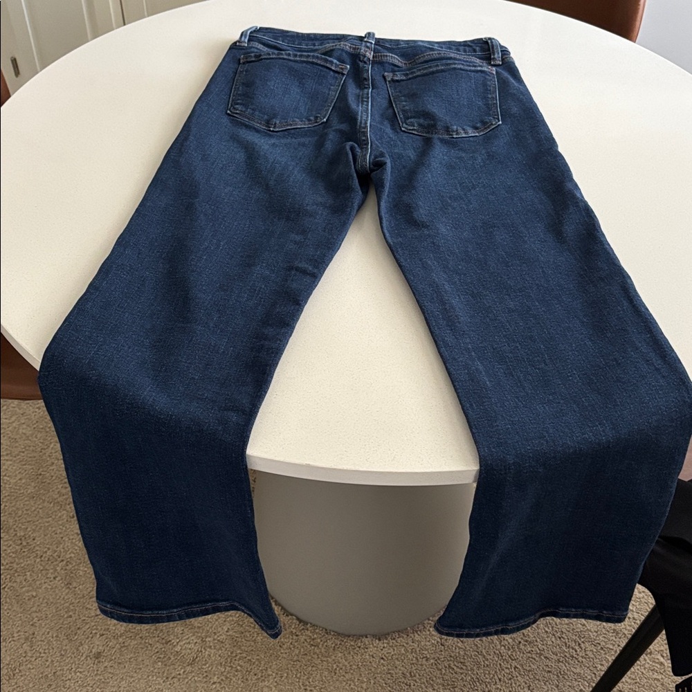 Quince Bella Stretch Straight Jeans Midnight Blue Size 27 - Picture 8 of 9